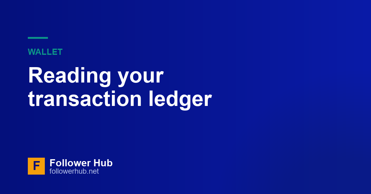 Wallet, refunds and your transaction history: reading the ledger